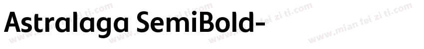 Astralaga SemiBold字体转换